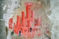 Il particolare di un castello, opera del XIV secolo castello anghiari